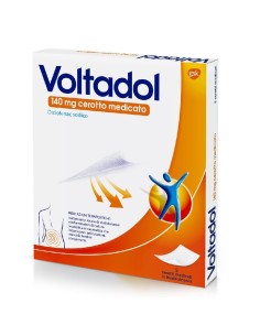 Voltadol Antinfiammatorio 140mg Diclofenac Dolori Muscolari Mal di Schiena 5 Cerotti Medicati